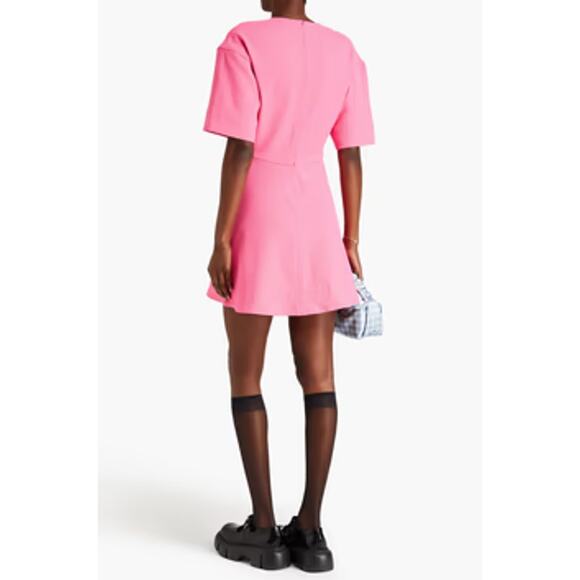long sleeve mini summer dress CUPSHE Chiffon V-neck Long Sleeve Mini Dress Woman Navy Floral Holiday –  Global Fashions GC